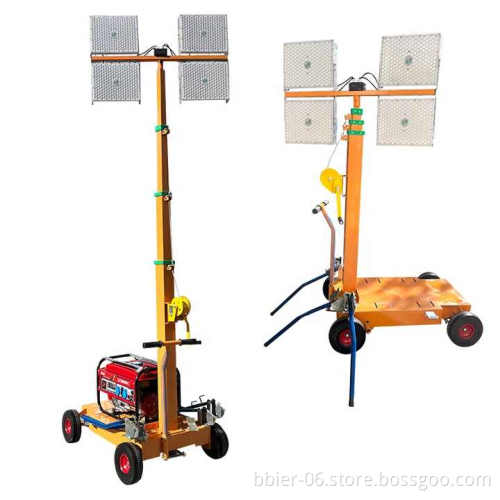 Portable Mobile LED Lighting - 1000 Watt Wheeled Lunar Light